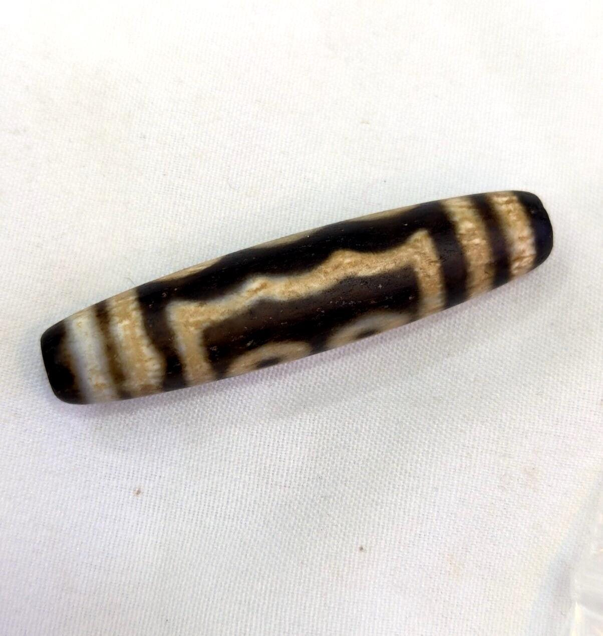 Tibetan 5 eyes agate stone dzi bead amulet jn-16
