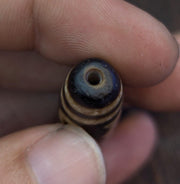 Tibetan 5 eyes agate stone dzi bead amulet jn-16