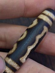 Tibetan 5 eyes agate stone dzi bead amulet jn-16