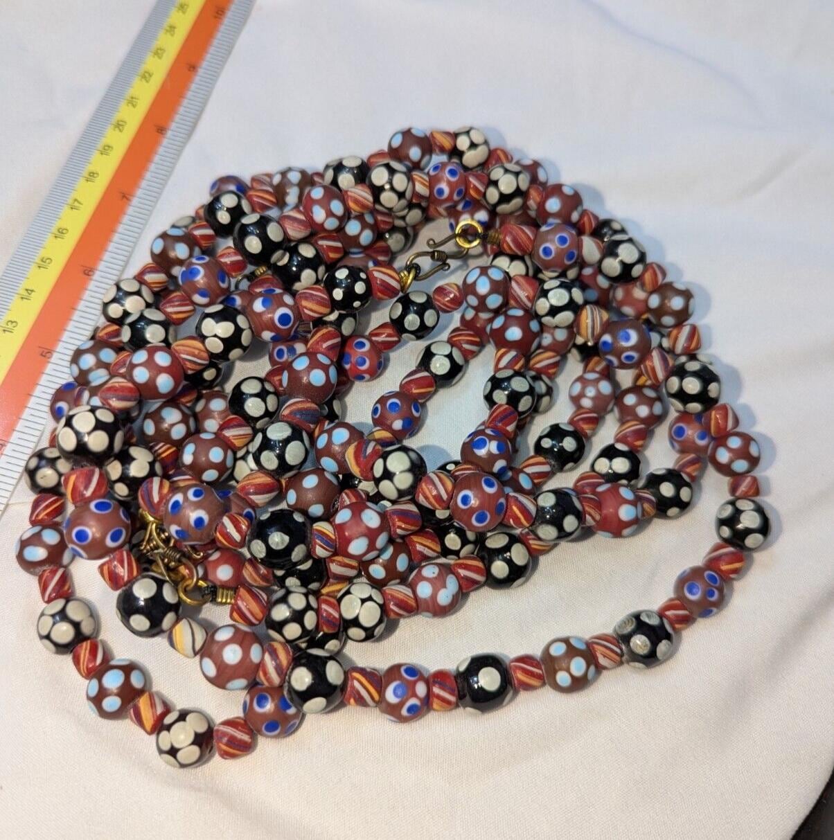 Skunk venetian inspired beads thousand eye | east oasis antique collection