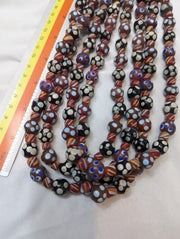 Skunk venetian inspired beads thousand eye | east oasis antique collection