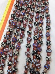 Skunk venetian inspired beads thousand eye | east oasis antique collection
