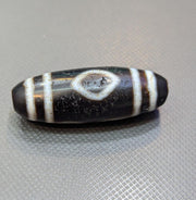 Tibetan 3 diamond eyes agate stone dzi bead amulet jn-16