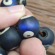 Vintage Venetian Evil Eye Glass Bead Strand (18-19mm)
