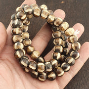 Vintage tibetan carving yak bone (buffalo) beads beaded necklace 11.5mm