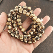 Vintage tibetan carving yak bone (buffalo) beads beaded necklace 11.5mm