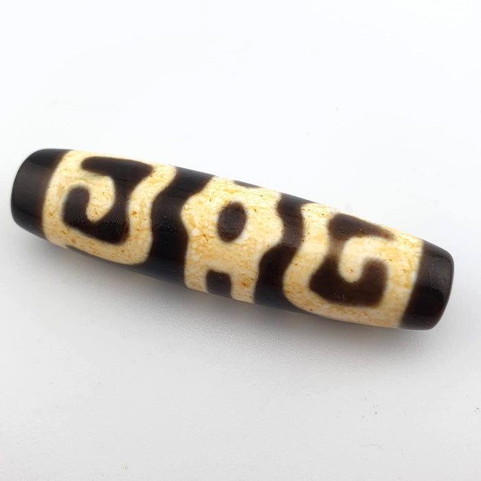 Rare pattern eyes unique pattern himalayan indo tibetan agate dzi bead amulet