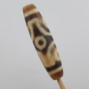 Circle 6 eyes in eyes unique pattern himalayan tibetan agate dzi bead amulet