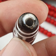 12 eyes unique pattern himalayan tibetan agate dzi bead amulet lucky bead