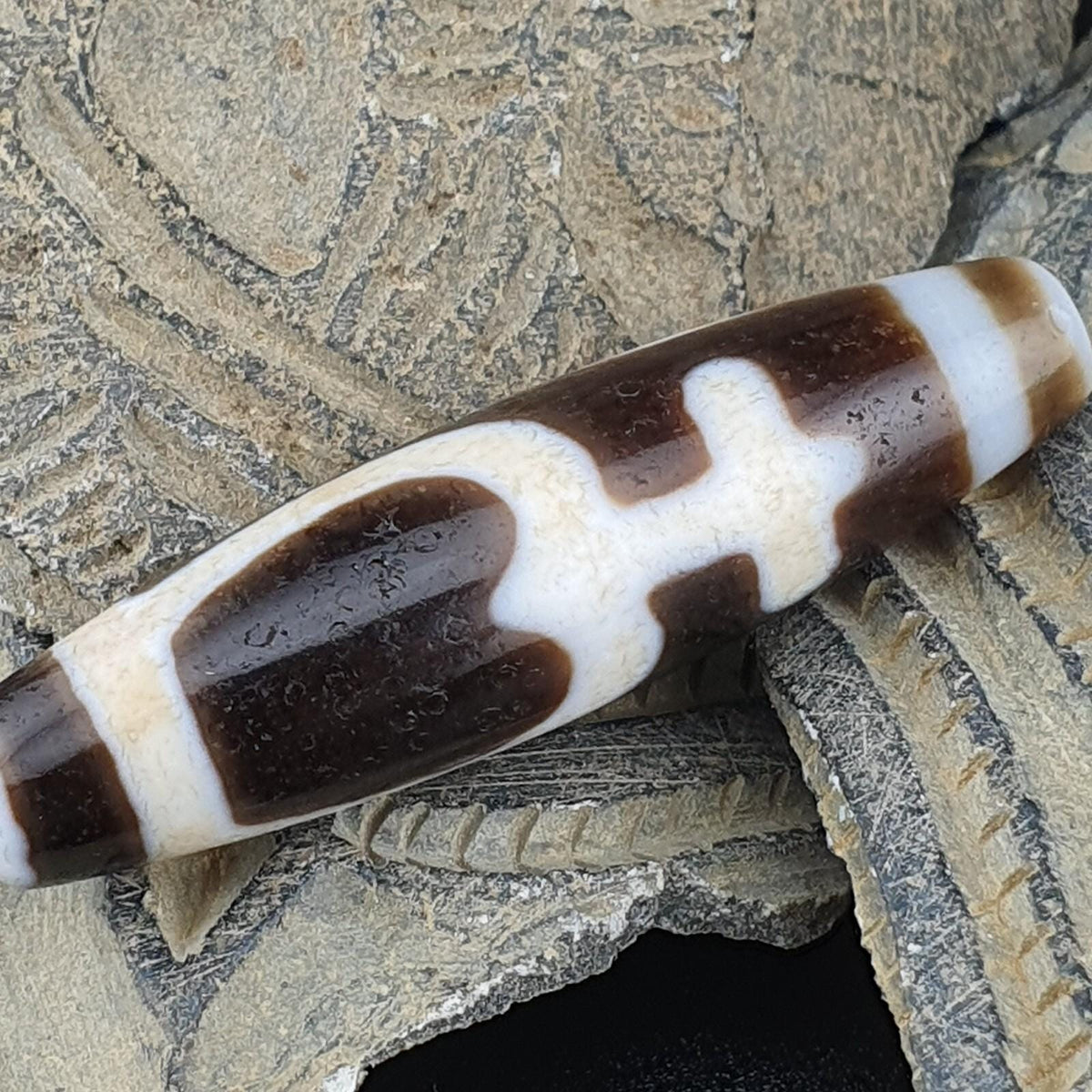 Treasure vase totem tibetan old agate dzi bead amulet pendant