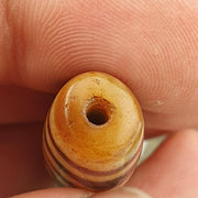 Himalayan tibetan agate dzi bead 2 eyes antique spiritual amulet