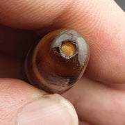 Vintage old himalayan indo tibetan rare 4 stripes eye dzi agate amulet bead