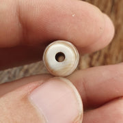 Vintage old himalayan indo tibetan rare 9 eyes eye dzi gray agate amulet bead