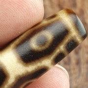 Vintage Tibetan Dzi Bead 6 Eyes Agate Stone Amulet Indo Himalayan Protection Charm