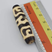 Rare pattern eyes unique pattern himalayan indo tibetan agate dzi bead amulet
