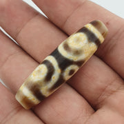 Circle 6 eyes in eyes unique pattern himalayan tibetan agate dzi bead amulet