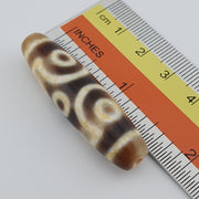 Circle 6 eyes in eyes unique pattern himalayan tibetan agate dzi bead amulet