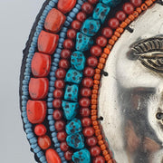 Handmade beaded sun & moon wall hanging ideal for bohemian, spiritual
