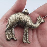 Pearl Tibetan Pendant Necklace: Antique Animal Figurine Jewelry