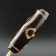 4 eyes unique pattern totem tibetan old agate dzi bead amulet pendant