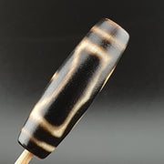 4 eyes unique pattern totem tibetan old agate dzi bead amulet pendant