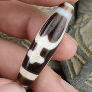 Treasure vase totem tibetan old agate dzi bead amulet pendant