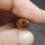 Tibetan top old  red agate 3 eyes symbolize dzi bead totem pendant