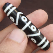 Himalayan tibetan 8 eyes pattern agate dzi bead spiritual amulet bead