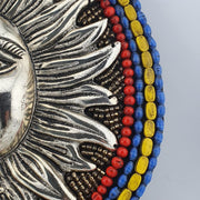 Handmade beaded sun & moon wall hanging ideal forspiritual eclectic-themed space