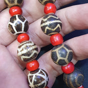 South Asian Burmese, Pumtek Petrified Wood Beads Lot - Ancient Pyu Artifacts, Museum-Grade, Assorted Sizes