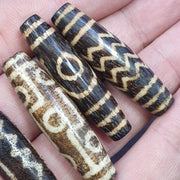 Lot 9 south asian burmese old pyu pumtek stone very rare dzi beads pendants