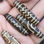 Lot 9 south asian burmese old pyu pumtek stone very rare dzi beads pendants