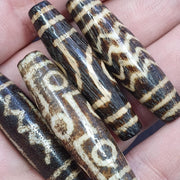 Lot 9 south asian burmese old pyu pumtek stone very rare dzi beads pendants