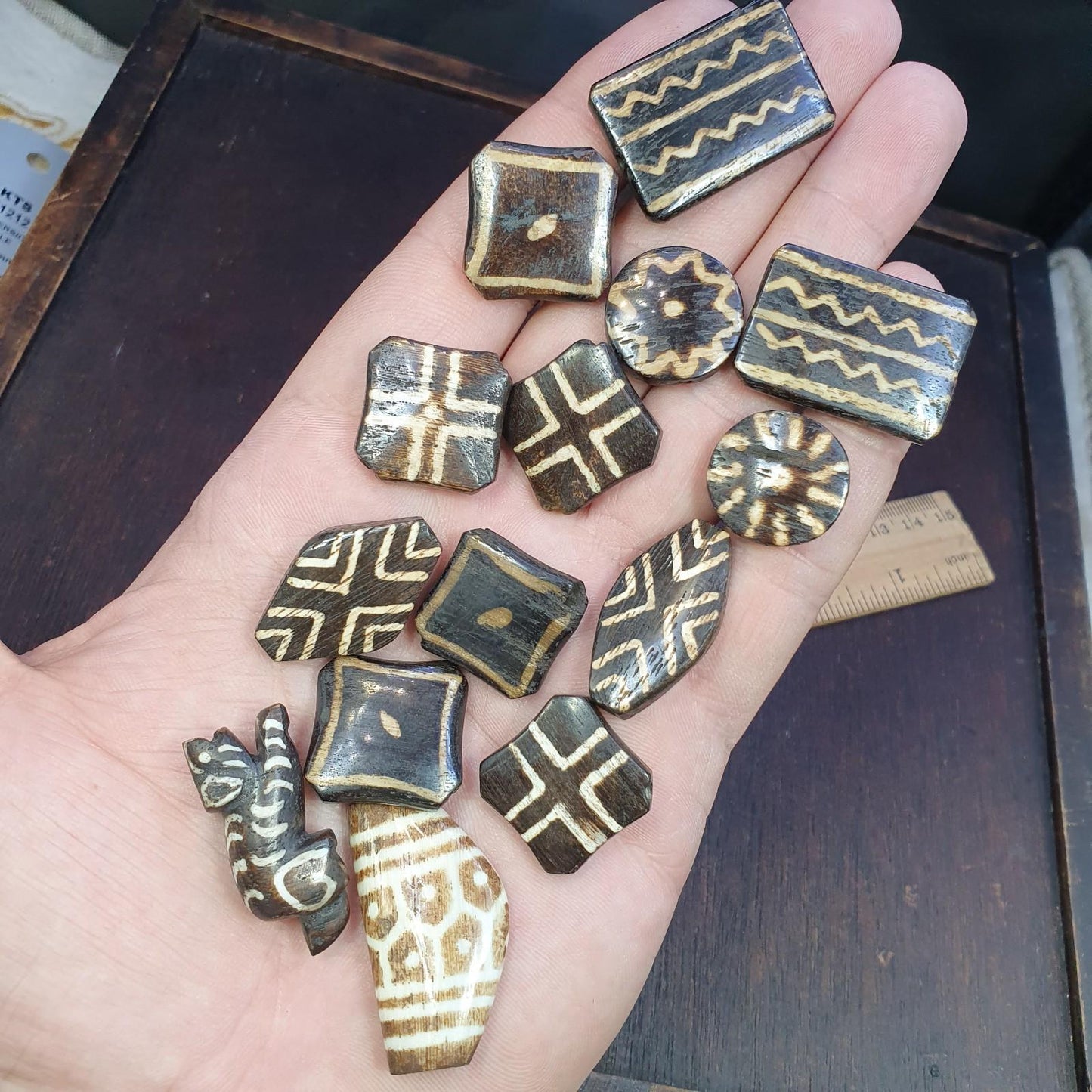 Lot 14 south asian burmese old pyu pumtek stone very rare beads pendants