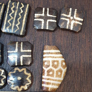 Lot 14 south asian burmese old pyu pumtek stone very rare beads pendants