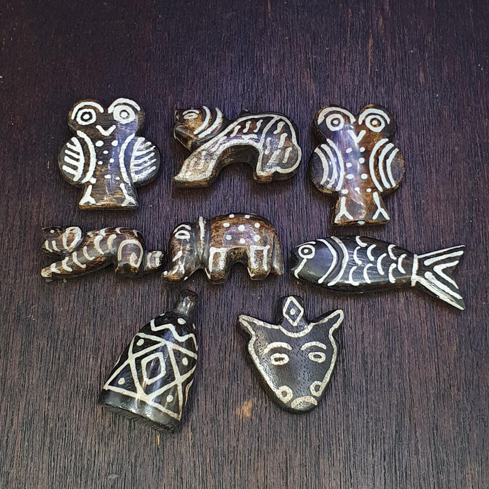 Lot 8 south asian burmese old pyu pumtek animal figurine stone beads pendants