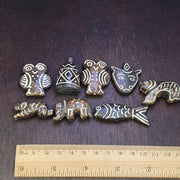 Lot 8 south asian burmese old pyu pumtek animal figurine stone beads pendants