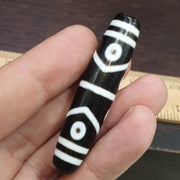Himalayan tibetan 8 eyes pattern agate dzi bead spiritual amulet bead