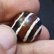 Eta-25 antique tibetan etched agate bead decorated carnelian beads