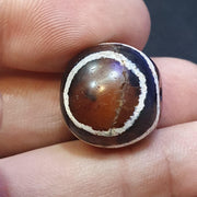 Eta-25 antique tibetan etched agate bead decorated carnelian beads