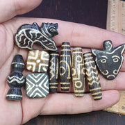 Lot 9 south asian burmese old pyu pumtek stone very rare dzi beads pendants