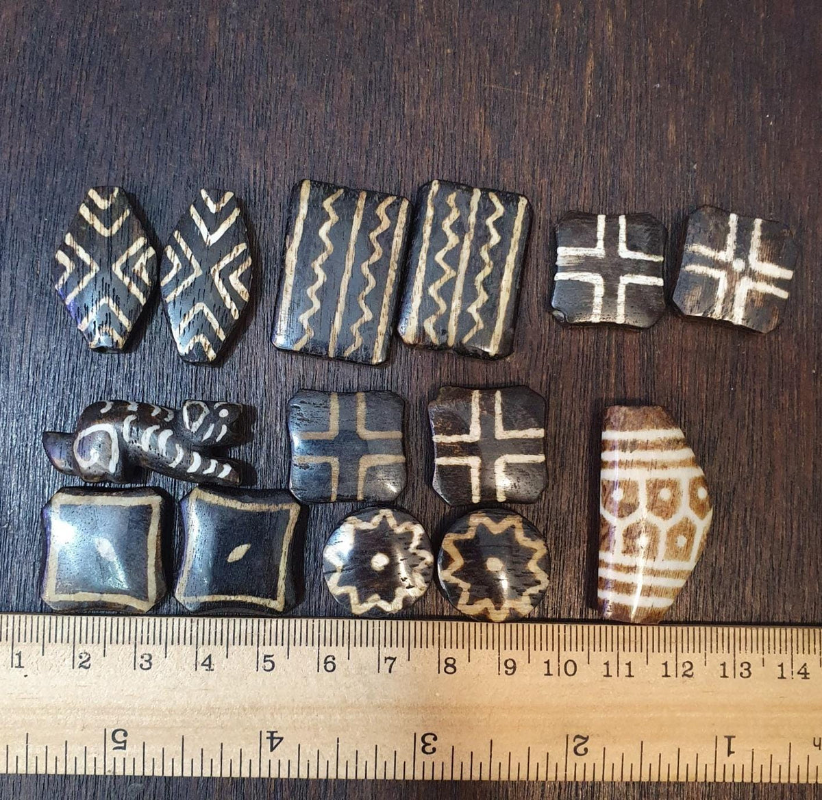 Lot 14 south asian burmese old pyu pumtek stone very rare beads pendants