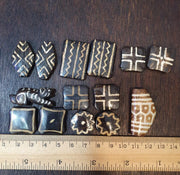 Lot 14 south asian burmese old pyu pumtek stone very rare beads pendants