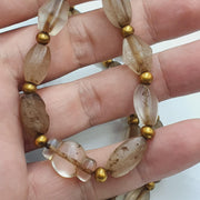 Tibetan antique himalayan crystal quartz rosary necklace spiritual healing beads