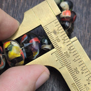 Antique millefiori bead jewelry – vibrant glass beads with hook clasp