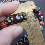Venetian style glass beads necklace – murano style facel & floral jewelry