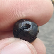 Antique ancient black agate beads lot for jewelry making and collectors