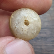Antique ancient agate in crystal beads lot for jewelry making and collectors