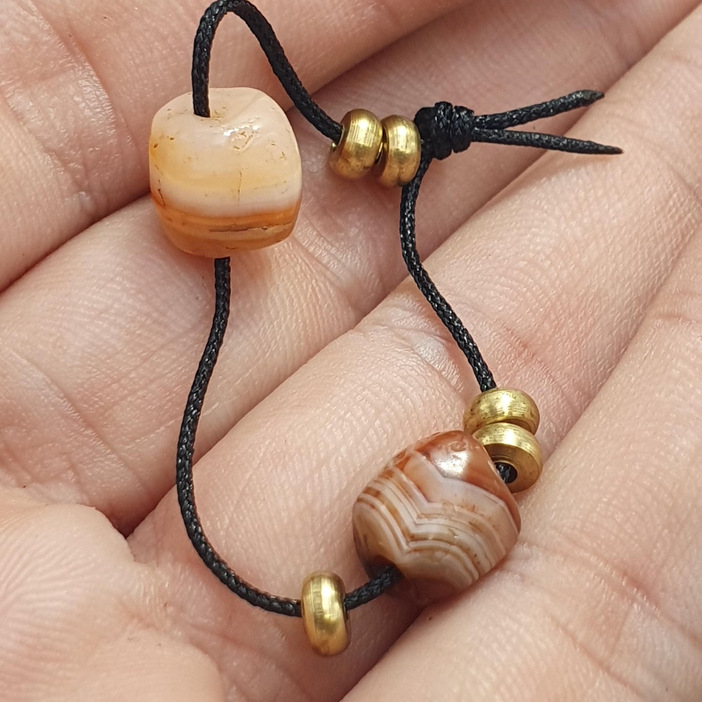 Antique ancient agate beads lot for jewelry making and collectors