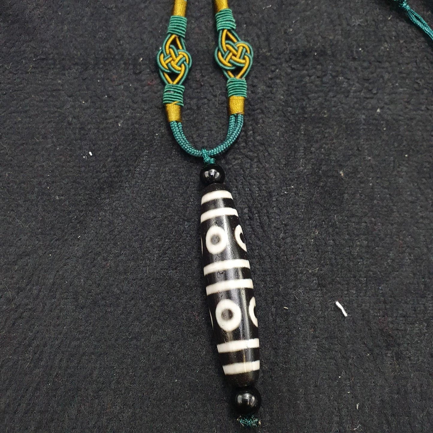Himalayan tibetan unique patterns 8 eyes dzi agate beads necklace